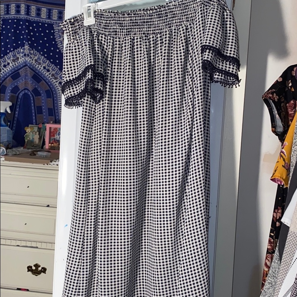 Off the shoulder dress